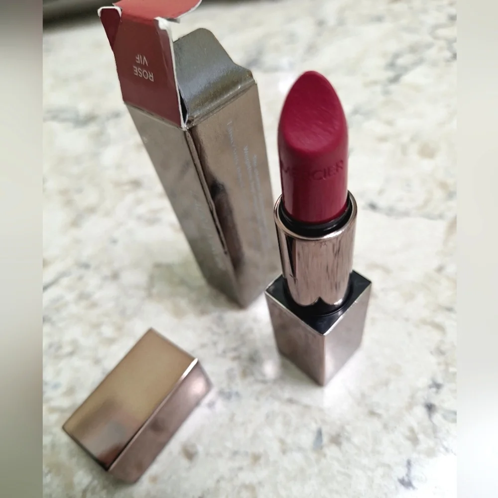 Laura Mercier Rouge VIF Essentiel Silky Berry Pink Crème Lipstick - NIB